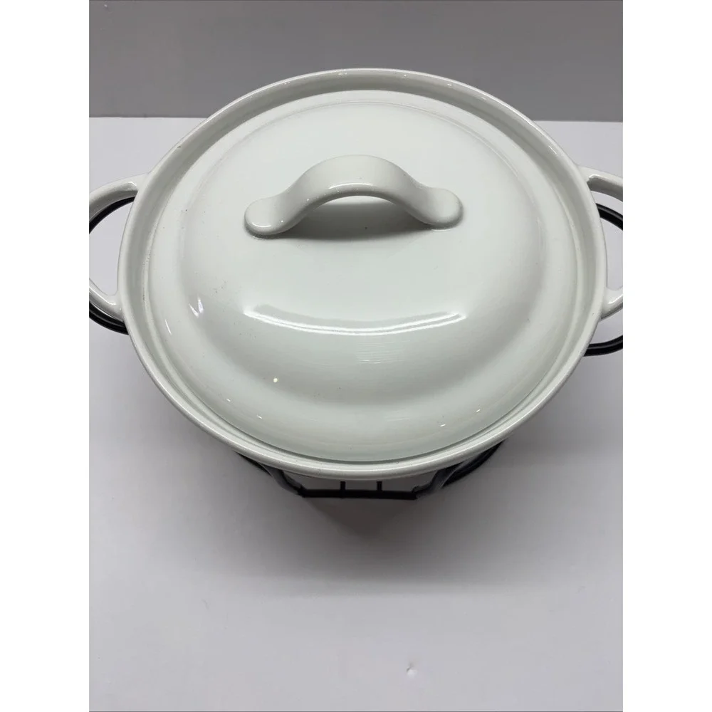 Denmark Tools for‎ Cooks 2 pcs Porcelain Casserole Pan w/Rack